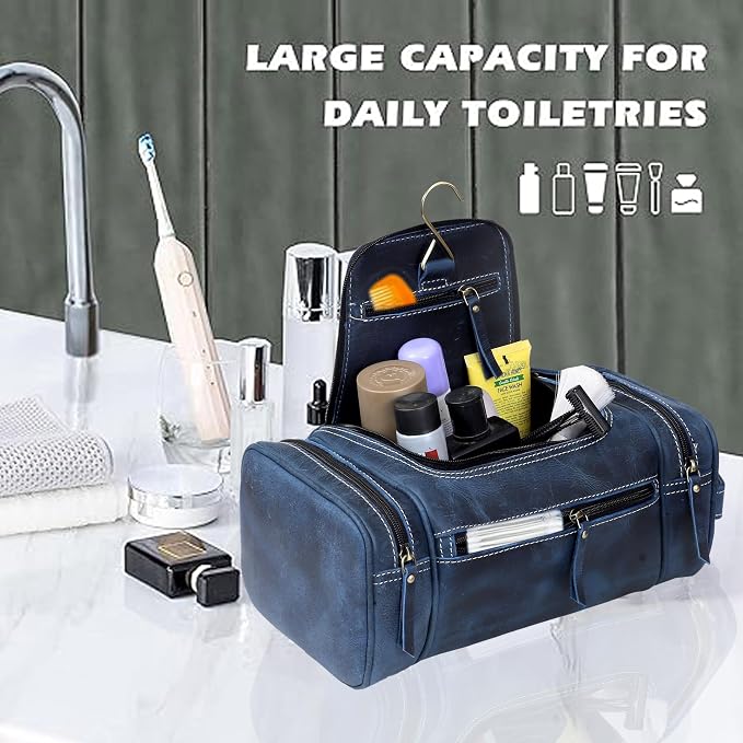 VC VINTAGE COUTURE Leather Toiletry Bag