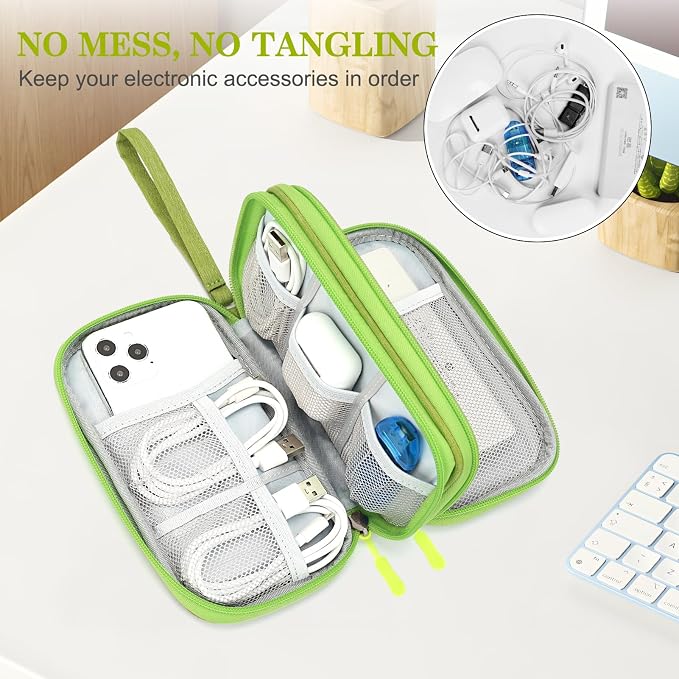 FYY Travel Cable Organizer Pouch Electronic Accessories Carry Case Portable