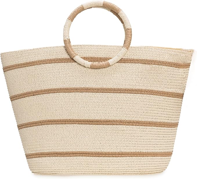 Beach Bags for Women Straw Tote Bag Summer Beach Bag Large Woven Straw Tote for