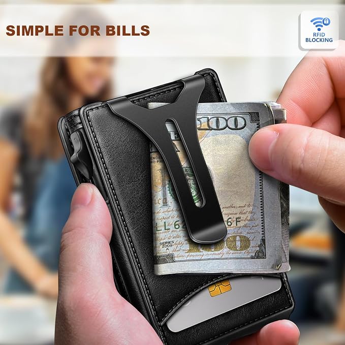 BULLIANT Men Wallet, Money Clip Wallet Slim