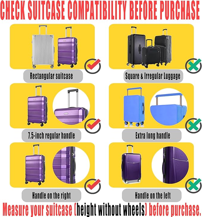 24 Inch Clear PVC Luggage Cover Protectors Suitcase Covers