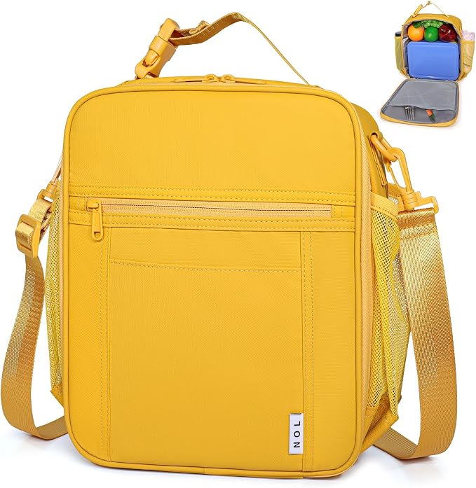 NOL Nylon Waterproof Kids Lunch Bag, Insulated Lunch Bag, Lunch box Cooler