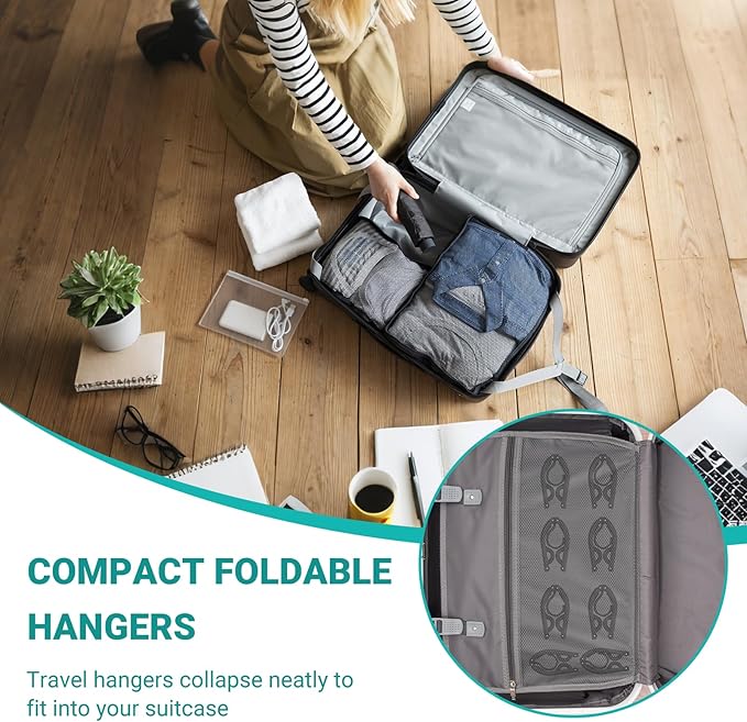 10Travel Hangers Foldable，Folding