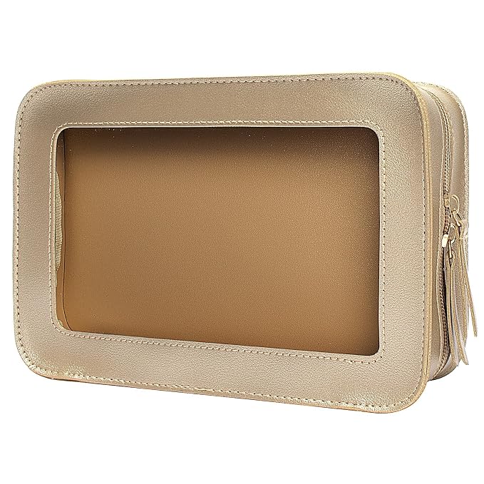 LETGO Clear Makeup Bags, TSA Approved Toiletry Bag