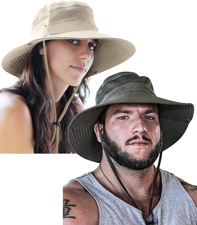 GearTOP Safari Sun Hat for Men and Sun Hats for Women UV Protection UPF 50+