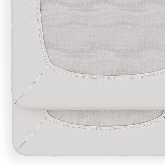 Foundations Compact Travel Sleeper Folding Hotel Crib and Sheet Bundle