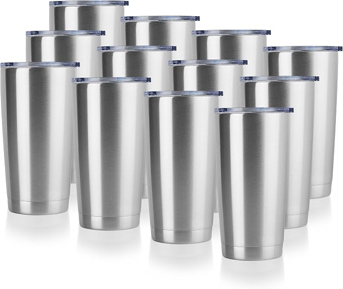 DOMICARE 20oz Stainless Steel Tumbler Bulk