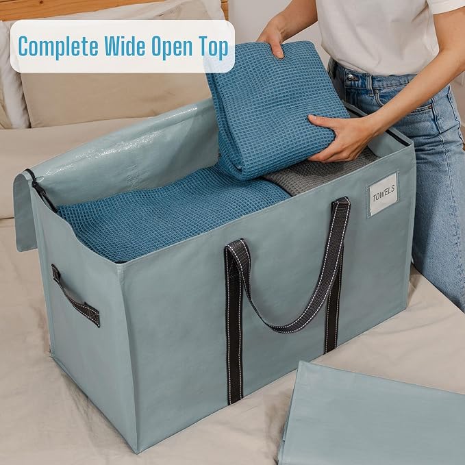 VENO 4 Pack Moving Bags, Heavy Duty, Moving Boxes Alternative, Packing Storage