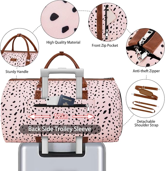 Convertible Garment Duffel Bag for Travel