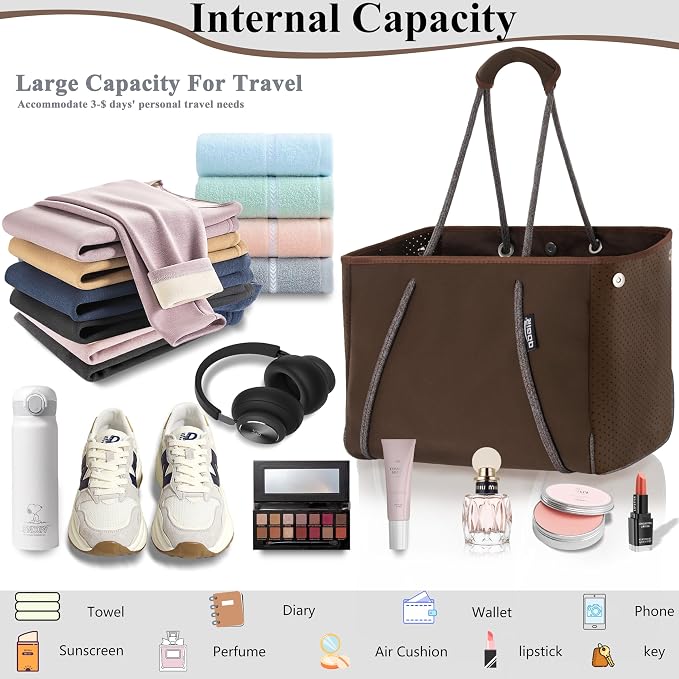 QOGiR Neoprene Multipurpose Beach Bag Tote