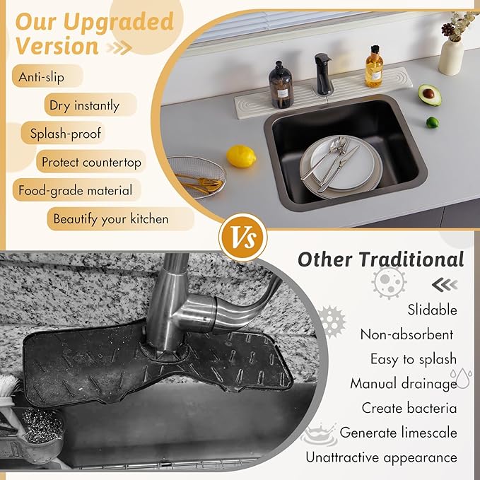 20'' Wider New Upgrade Faucet Mat