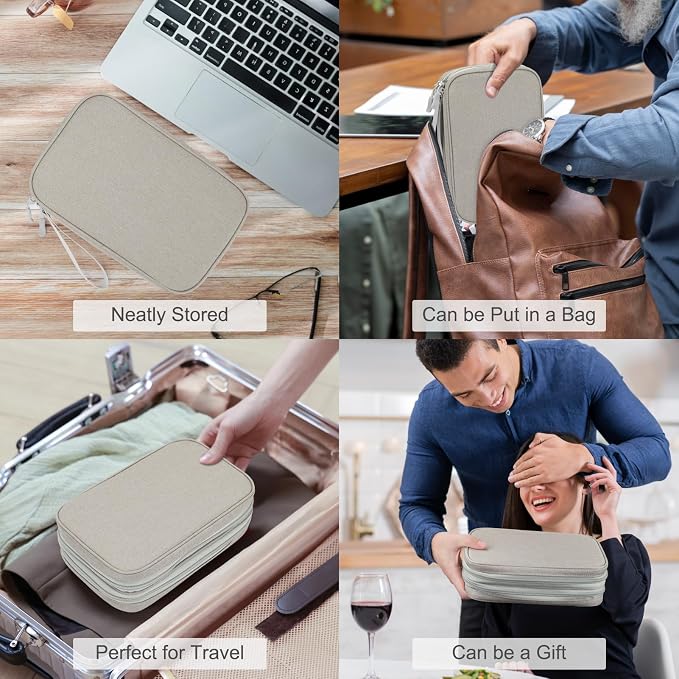 FYY Electronic Organizer, Large Travel Cable Organizer Bag Pouch Electronic