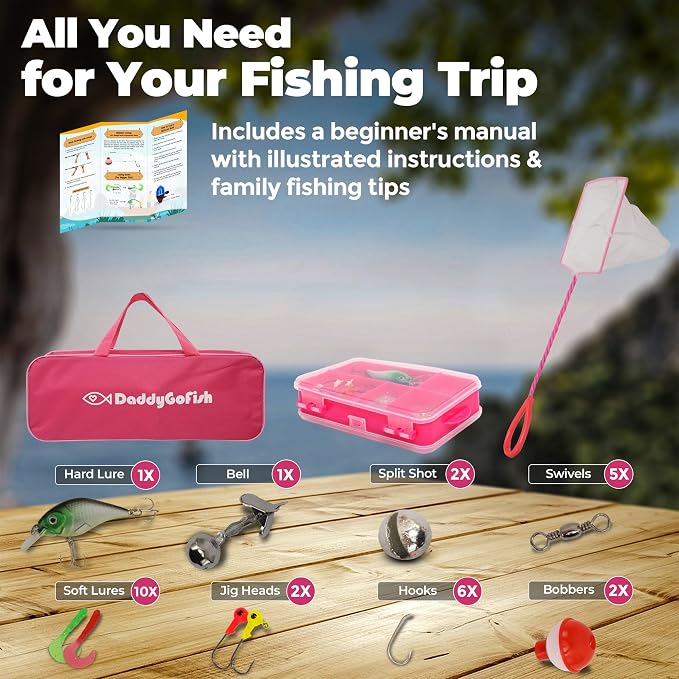 DaddyGoFish Kids Fishing Pole