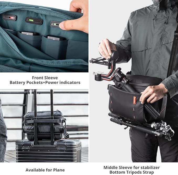 PGYTECH OneMo Sling Camera Bag 7L-9L, waterproof Crossbody Camera Shoulder Bag