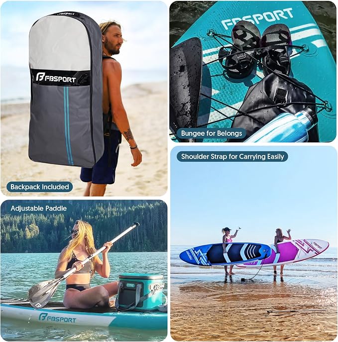 FBSPORT 11' Premium Stand Up Paddle Board, Yoga Board