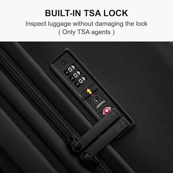 LEVEL8 Carry on Luggage Airline Approved, Small Carry-on Suitcases