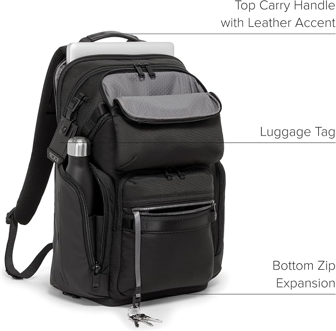 TUMI - Alpha Bravo Nomadic Backpack - Men's Durable Carry On Bag - 18.8" X