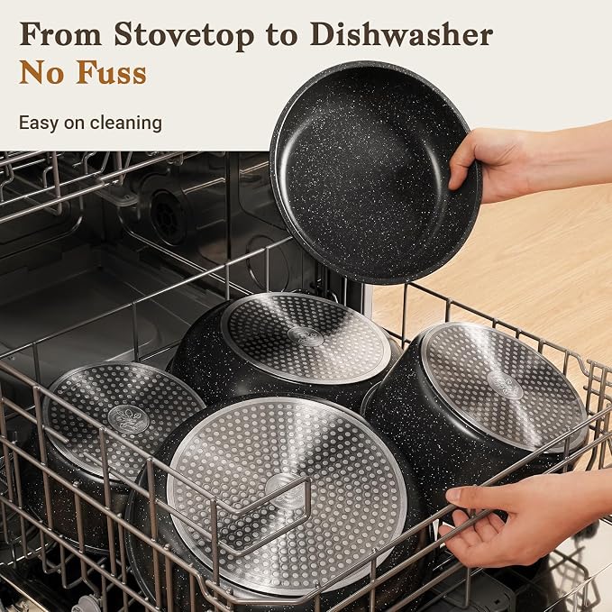 15Pcs Pots and Pans Set Non Stick, Cookware Sets