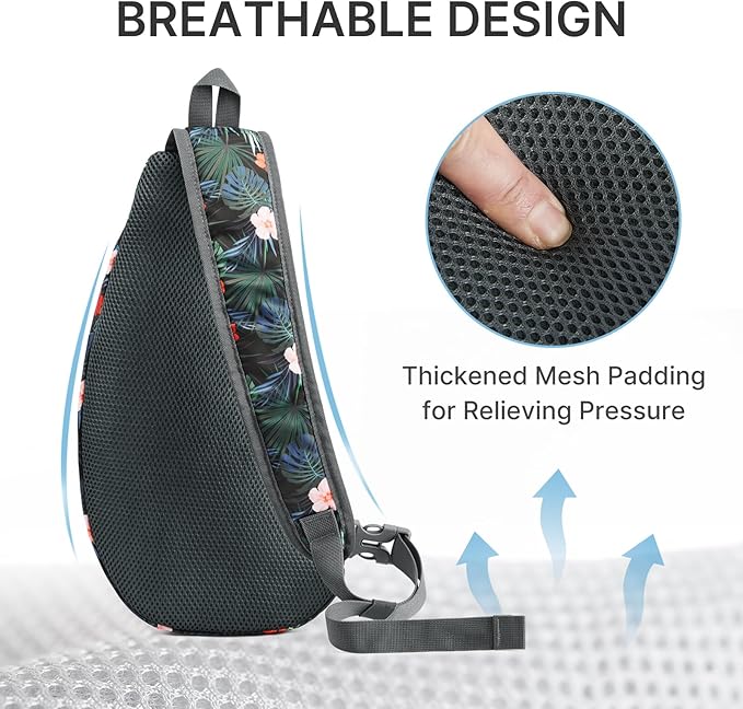 G4Free Sling Bag for Men Women, Small Crossbody Backpack Lightweight Chest