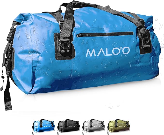 Malo'o Waterproof Dry Bag Duffel 40L/60L/100L, Roll Top Duffel Keeps Gear Dry