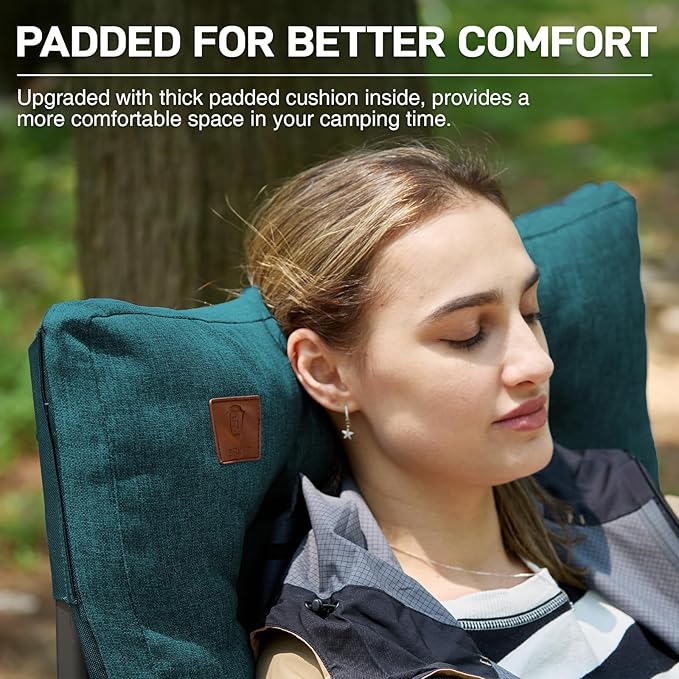 EVER ADVANCED Padded Oversized Folding Camping Chair