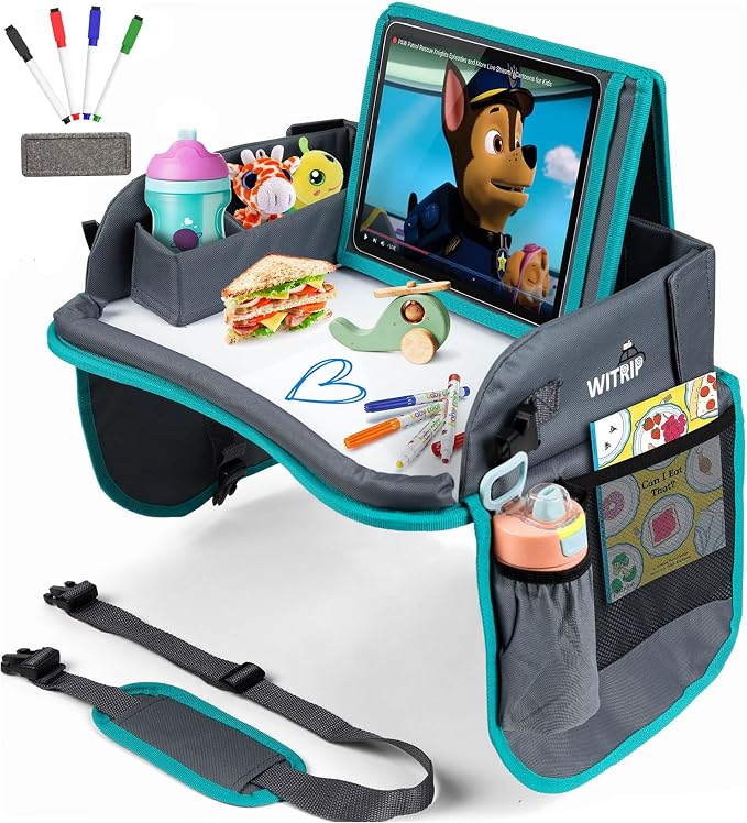 Kids Travel Tray with Dry Erase Board