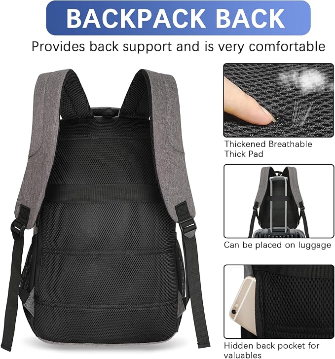 LARIPOP Extra Large Backpack, 17.3 Inch Business Laptop backpack