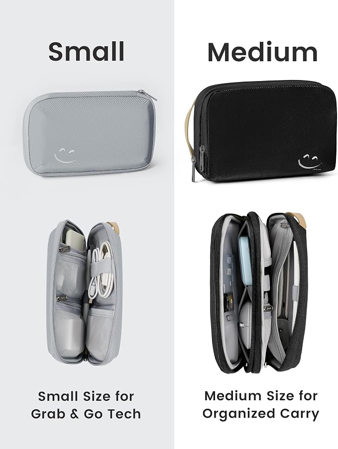 Travelkin Travel Cord Organizer, Small Electronic Organizer Travel Case