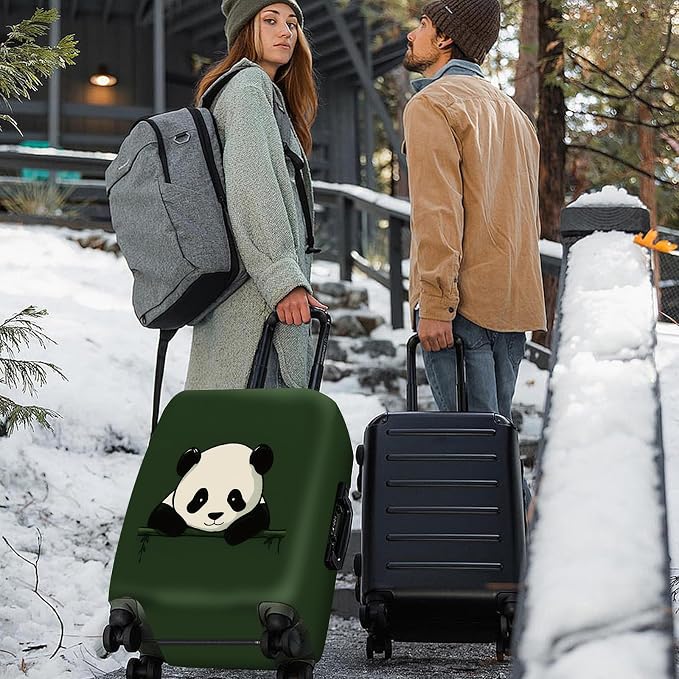ANNA QUEEN Panda Luggage Cover, Cute Panda Design Suitcase Protector,