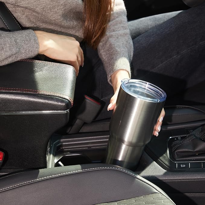 MEWAY 30oz Insulated Tumbler With Lids and Straws,Stainless Steel Double Vacuum Coffee Tumbler Cup, Brush, Durable Powder Coated Coffee Cup for Cold & Hot Drinks, Office, Travel(Silver,12 PACK)