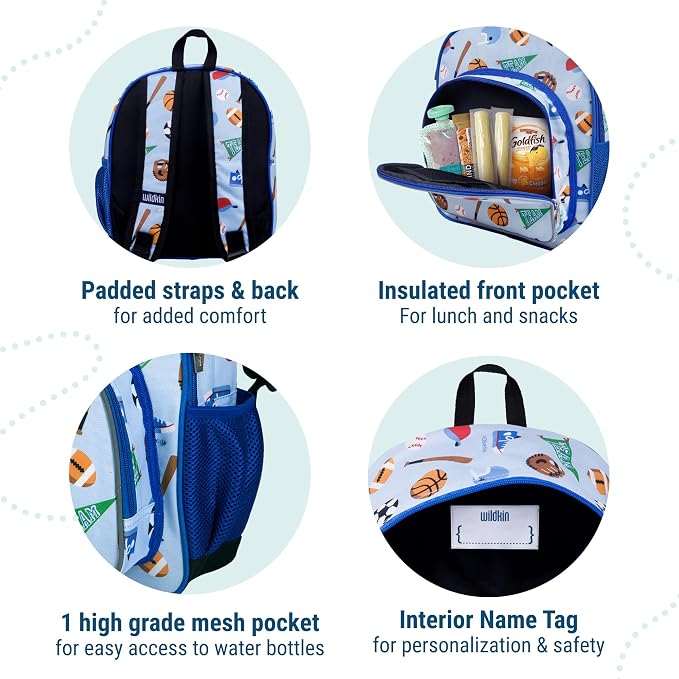 Wildkin 12-inch Kids Backpack – Padded, Adjustable