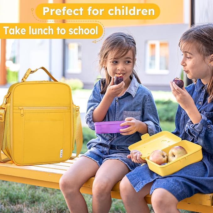 NOL Nylon Waterproof Kids Lunch Bag, Insulated Lunch Bag, Lunch box Cooler