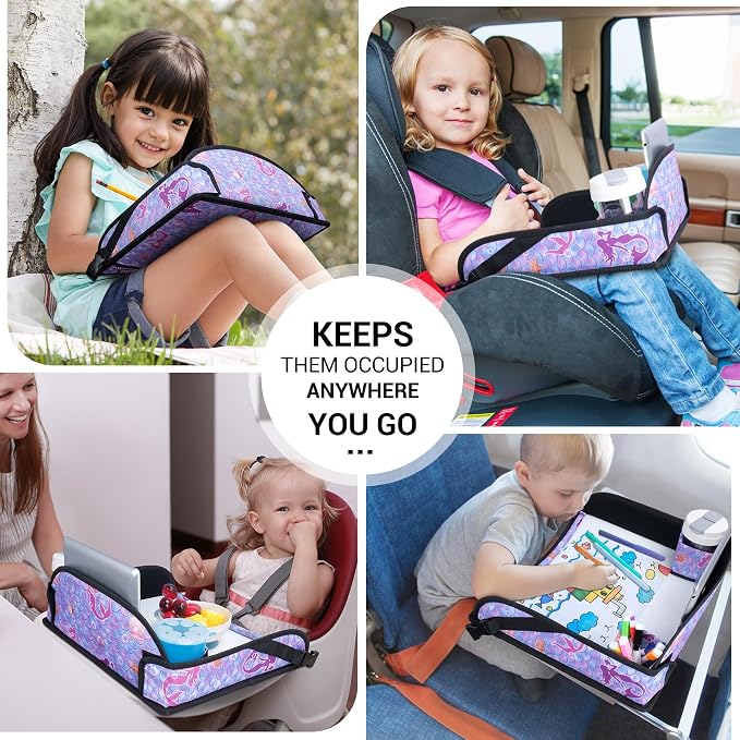 COOLBEBE Kids Travel Tray for Toddler Car Seat, Travel Tray for Airplane