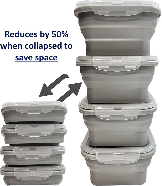 Cocina Vida Collapsible Silicone Food Storage Containers