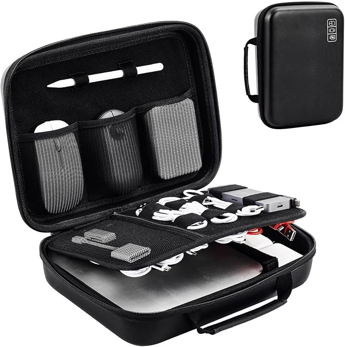 ProCase Hard Travel Electronic Organizer Case