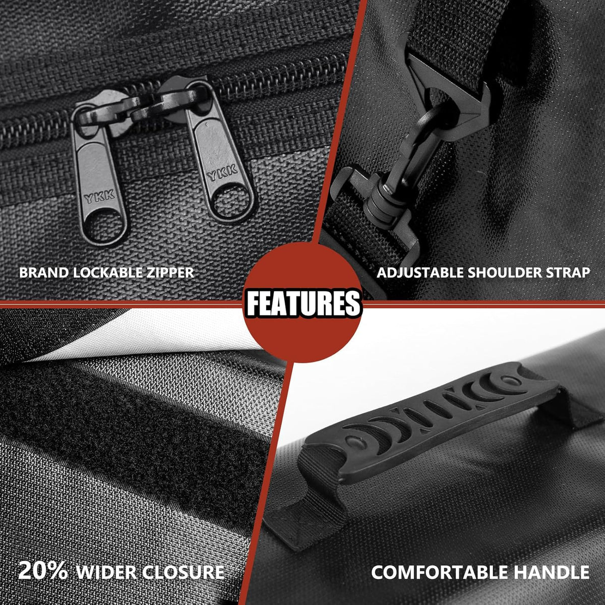 ROLOWAY Large Fireproof Bag 5200℉ Heat Insulated (17 x 12 x 5.8 inches), Fireproof Document Bag for Cash Safe and Document Safe