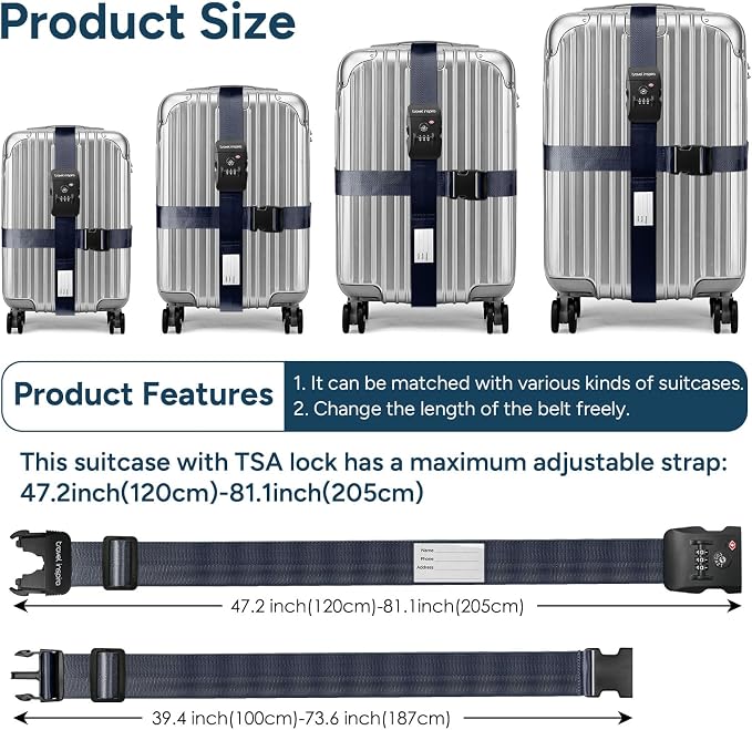 Travel Inspira Luggage Straps