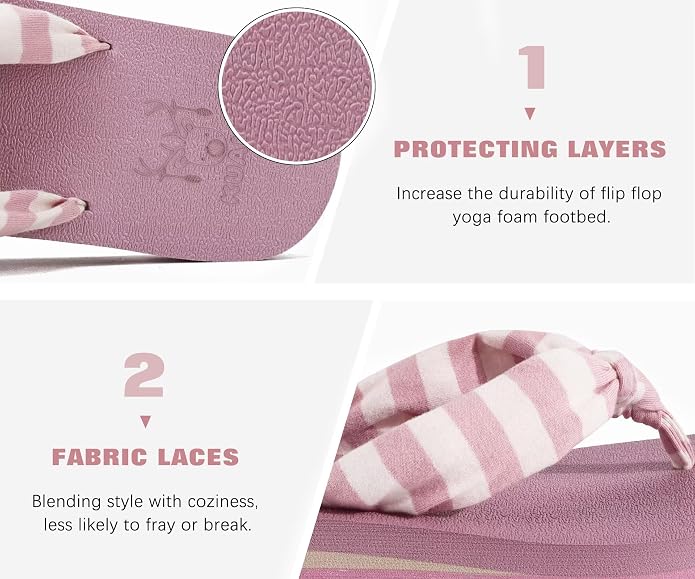 KuaiLu Flip Flops for Women