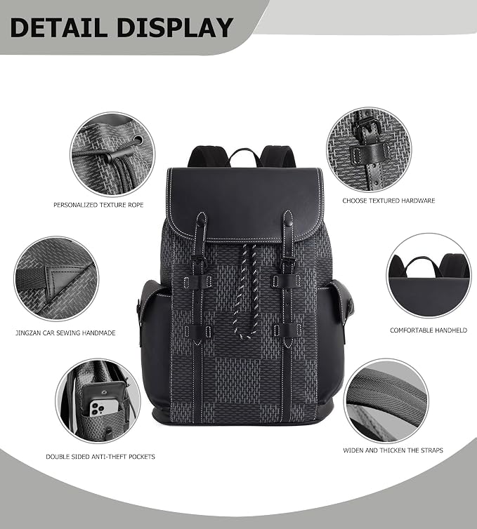 KingTo Laptop Backpack for Men Luxury Anti-Theft Travel Backpack Casual