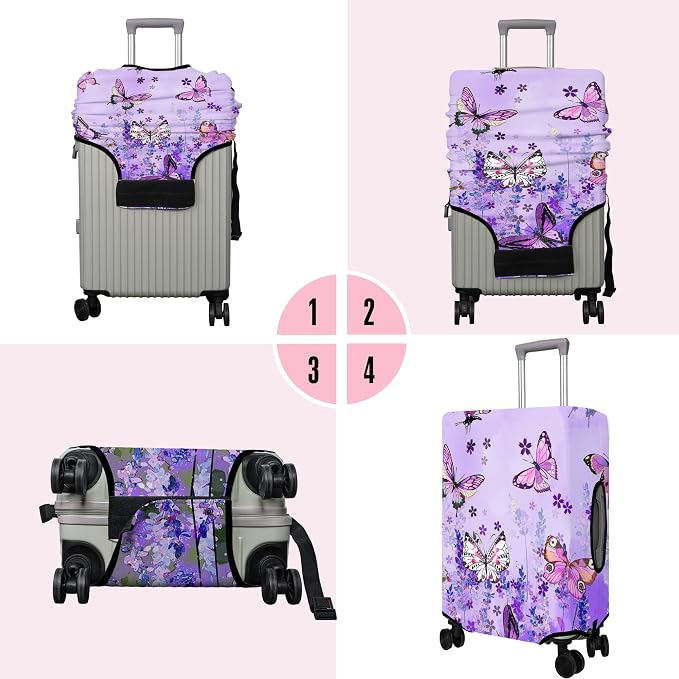 Travel Luggage Cover Suitcase Protector Fits 18-32 Inch Wheel Covers