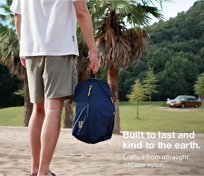 Ultralight Travel Shoe Bag 15L, Fits 2 Pairs Shoes, Large Water-Resistant