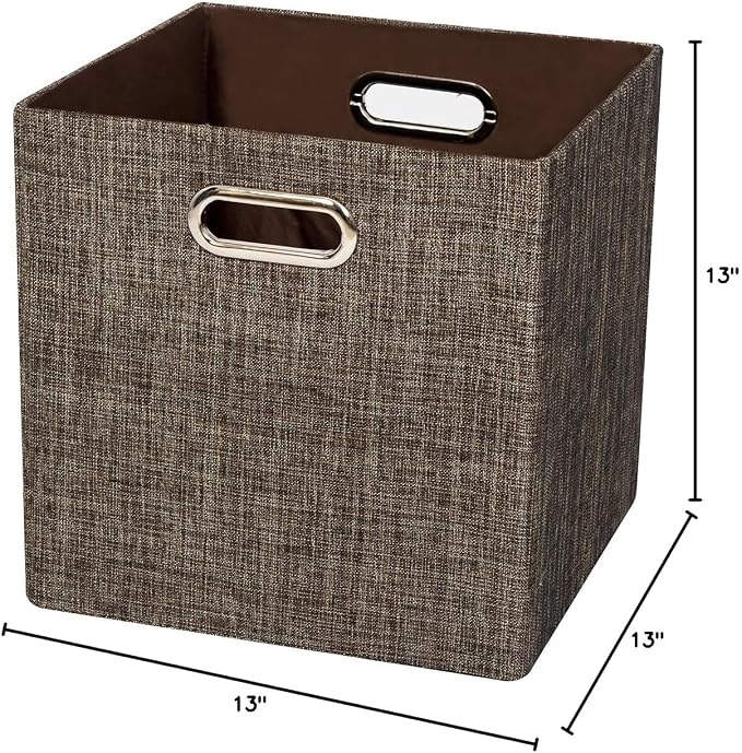 Storage Bins Cube Containers Boxes, Thick and Heavy Duty Fabric Drawers