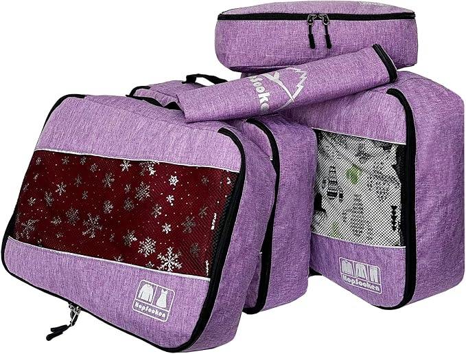 5 Set Packing Cubes for Travel Large Suitcase Luggage Organizer Bags Travel