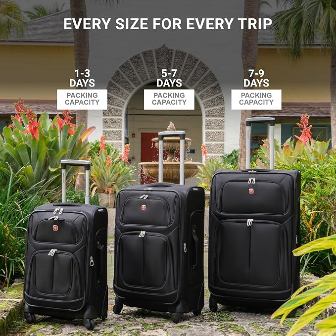 SwissGear Sion Softside Expandable Luggage, Carry-On 21-Inch