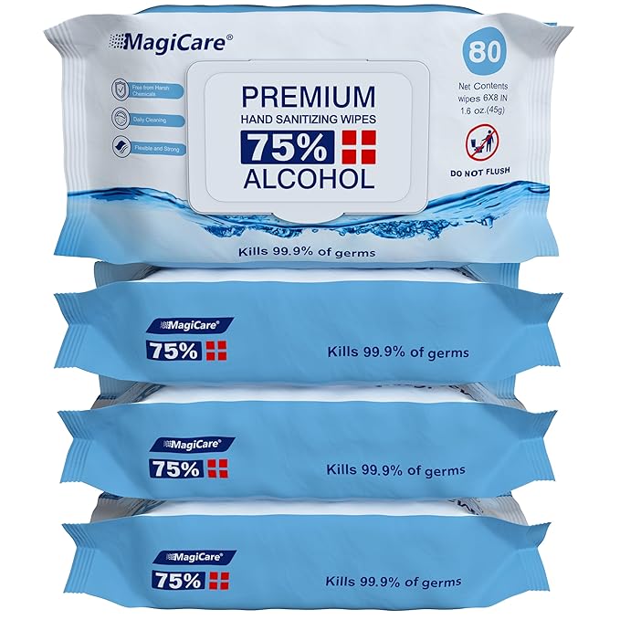 MagiCare 75% Large Alcohol Wipes