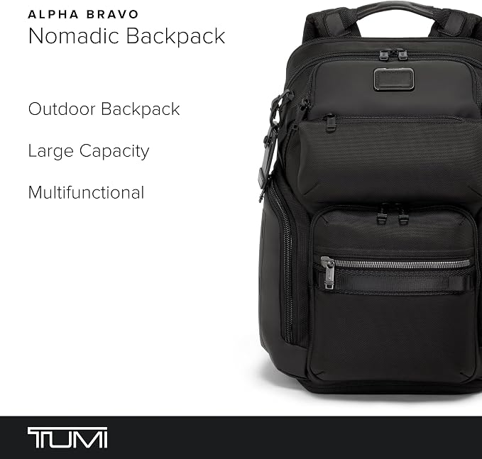TUMI - Alpha Bravo Nomadic Backpack - Men's Durable Carry On Bag - 18.8" X