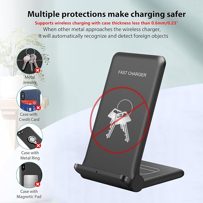 25W Wireless ChargerFoldable 2 in 1 Wireless Charging Station for Apple iPhone 16/16 Pro/15/14/13/12/11/Plus/SE/X/AirpodsPDKUAI 15W Fast Dual Wireless Induction Charge Stand for Samsung/LG