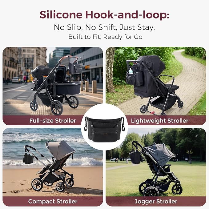 Momcozy Universal Stroller Organizer | Minimalist Caddy
