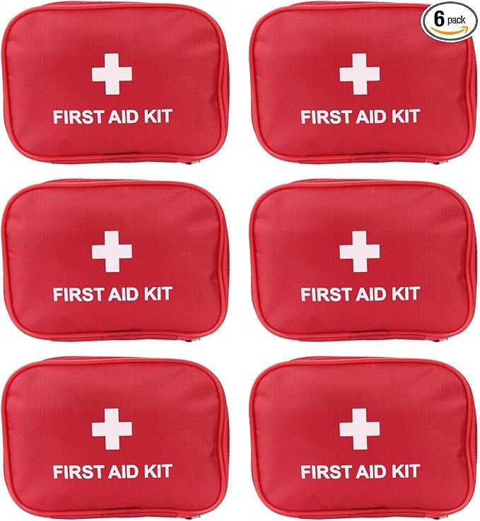 AOUTACC 6 Pack Empty First Aid Kit Bag, Lightweight Empty First Aid Bag