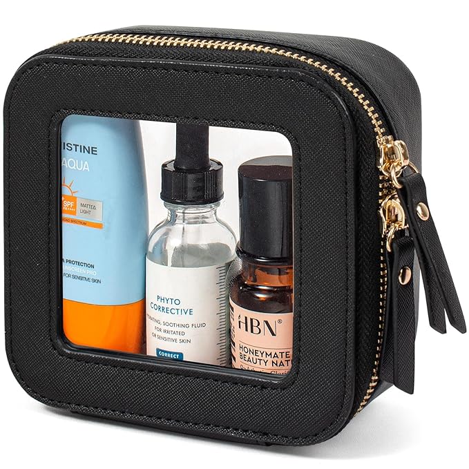 LETGO Clear Makeup Bags Small, Small Makeup Bag